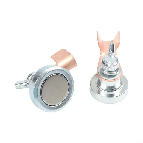 Dope Welding Grounding Clamp With Super Strong Grip For Secure Workpiece Holding And Stable Current Conduction To Minimize Heat And Resist Damage During Heavy Duty Fabrication Jobs On Any Metal Material, close-up view of metal clamps.