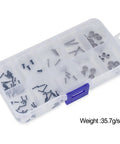 Axial SCX30 1 To 30 RC Car Stainless Steel Screw Set 120 Pcs With Storage Box Repair Tools Upgrade Parts For Durable Chassis Fastening And Corrosion Resistant RC Car Repairs, labeled box