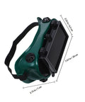 Top Shelf Industrial Welding Goggles Featuring Flip Up Dual Lenses And A Dang Comfy Adjustable Strap For Kickass Spark Shielding And Unmatched Impact Resistant Eye Care, detailed dimensions visible.