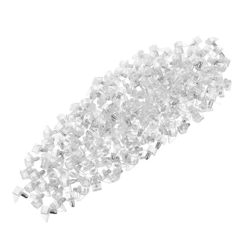 Heavy Duty Clear Plastic Shelf Support Pegs Set 300 Pieces Self Locking Cabinet Clips For Kitchen Cabinets Bookcases And Furniture Shelves