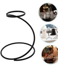 Kick Up Your Morning Brew Game With This Slick Two Piece Coffee Dripper Stand. Black metal stand for pour over setups.