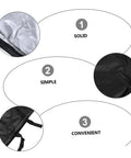 Diagram showing features of Outdoor Furniture Cover For Patio And Garden Weatherproof Dustproof And Windproof With Buckles.