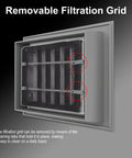 Top Tier Slick Aluminum Access Panel 16x16 Inch Sliding Shutter Style Inspection Door With Hidden Catch for Durability and Easy Maintenance