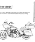Sketch of a motorcycle with a 7 Inch Short Motorcycle Antenna Replacement For Harley Davidson Touring Electra Glide Ultra Classic 1989 2025