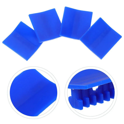 Close-up of blue plastic puller tabs from 4 Piece Auto Dent Repair Kit With Plastic Puller Tabs And Heavy Duty Sheet Metal Expander