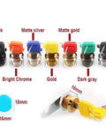 Cam Lock For Drawer And Cabinet Hardware, 6 Color Variants, 16mm Gold Latch Lock For Locker, Cupboard, Wardrobe, DIY Projects, 1 Piece