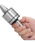 Hand holding 0.01mm Precision Live Center For Wood Lathe Tooling With 40Cr Steel Core And 60 Degree Tip, Pro Grade Balance For High Speed Lathes And CNC Machines