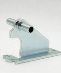 Center Door Hinge Replacement For Refrigerators OEM WP2254618 in steel, side view, showing durable construction and design