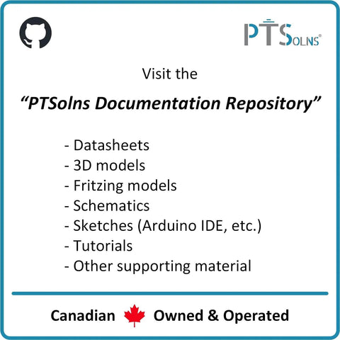 PTSolns documentation repository for Prototyping Solderable Breadboard PCB Kit With Dual Power Rails, includes datasheets and tutorials.