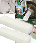 Two Pack White HDPE Plastic Blocks For Machining And Prototyping 2 Inch By 3 Inch By 12 Inch Solid Polyethylene Blocks For Home Improvements DIY Projects Flooring And Engineering