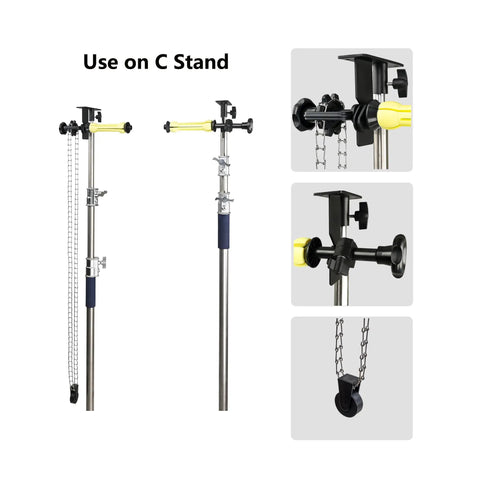 Slick Photography Backdrop Roller Stand With Heavy Gauge Steel Chain And Versatile Wall Or Ceiling Mount For Smooth As Butter Backdrop Swings That Deliver Killer Sharp Images Every Single Shoot Without Any Hassle Or Extra Fuss At All Today