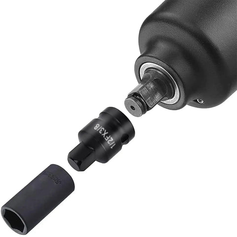Heavy Duty 6 Piece Impact Socket Adapter Kit Set With Carrying Case For Reliable Driver Wrench Size Conversion Reducer Tools 1/2 to 3/8 adapter