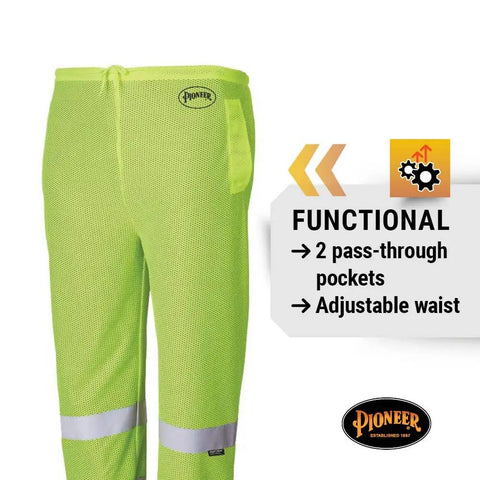 Straight Up The Ultimate High Visibility Reflective Safety Pants For Men And Women Featuring Cool Airflow Mesh for breathable comfort.