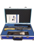 Get The 1000W Eight Coil Frameless Magnetic Induction Heater With LED Light Non Slip Grip To Blast Off Rusty Bolts Stripped Gears Seized Bearings Fast For Tough Garage Projects Daily in blue carrying case with instruction manual.