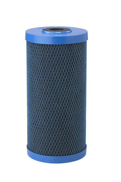CFB-Plus10BB Big Blue Carbon Water Filter for 10-Inch Whole House, Fibredyne Modified Molded Carbon Block Replacement Cartridge