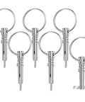 Six Pack Bimini Top Quick Release Pins One Quarter Inch Diameter for Boat Canopy Hardware, Marine Grade 316 Stainless Steel