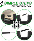 Jeep Wrangler Sun Visor Repair Kit 2007 2017 JK JKU Replacement Tubes installation process in four steps