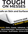Heavy Duty Surface And Hand Wipes 2 Pack 60 Count Pre Moistened Shop Wipes packaging with smooth and scrubby side shown