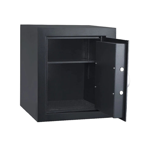 Fireproof Home Safe With Electronic Lockbox And Keypad, Includes Two Keys And Interior Shelf For Cash Jewelry Documents And More.