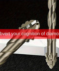 3-piece carbide-tipped sawtooth eccentric drill bits with hex shanks