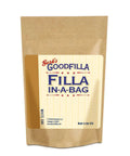 Pro Grade Wood And Grain Filler Powder With Zero Shrink Drama in a brown bag, labeled White Oak, ideal for home repair use.