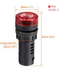 Red Light With Buzzer Panel Mount Alarm Indicator 12V ACDC 22mm For Electrical Control Panels HVAC And DIY Projects High Bright LED