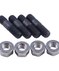 Turbo Mounting Studs And Nuts 3818823 3818824 For Cummins 5 9L And 6 7L Engines In Dodge Ram Trucks From 1989 Through 2007, front view.