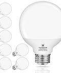8 Pack A19 LED Light Bulbs 60W Equivalent 5000K Daylight Non Dimmable E26 Base 9W Energy Saving 800 Lumens 120V Great For Bedroom