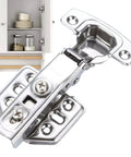 Stainless Steel Soft Close Cabinet Hinges For Kitchen And Home, Slow Closing Overlay Hinges, Quiet Door Hardware With Invisible Mount