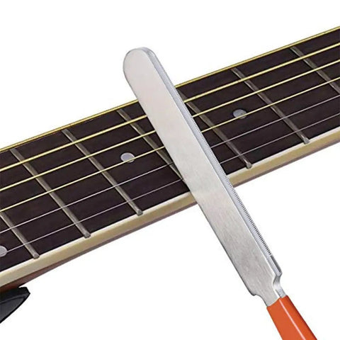 Luthier Tool Kit For Setup With Fret Crowning File Stainless Steel Fret Rocker Fingerboard Guard Protectors And Grinding Stones