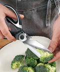 Stainless Steel Kitchen Shears Heavy Duty Utility All Purpose Ultra Sharp Scissors For Food Prep And Cooking Kitchen Shears For Cutting Meat Herbs Poultry And Various Kitchen Tasks cutting broccoli