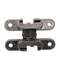 3 Pack 43mm Invisible Hinges For Cabinets And Small Doors 180 Degree Hidden Door Hinge Zinc Alloy Cross Black Plated Heavy Duty