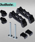 Multi Position T Track Hold Down Clamps Set With 1/4-20 T Track Bolts, Adjustable Pivots, 3 Groove Clamp Body, 2 Pack components
