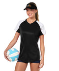 Woman wearing Dog Running Sun Visor For Canicross And Jogging, Lightweight Trail Gear For Athletes With Dogs, holding volleyball.