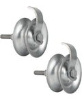 Two Pack Sliding Gate Rollers With Five Inch Steel Wheel For One And Five Eighths Inch Pipe Track Gate Hardware Kit Galvanized And Hot Dipped
