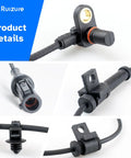 Beast Mode Front Abs Wheel Speed Sensor Pair For Ford F250 F350 Super Duty Truck 2005 Through 2010 4WD close-up details of sensor components.