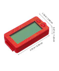 Transparent Mini Lucky Number Picker For Parties, red design, clear display with dimensions, portable game prop