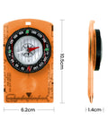 Orienteering Compass For Hiking And Camping No Nonsense Navigation Tool With Liquid Filled Needle and 362 Degree Bezel, Durable Baseplate
