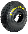 Heavy Duty Tire And Inner Tube Set For 4.10/3.50-4 Tires Fits 3.00-4 On 10 Inch Wheels With 4 Inch Rim Kit For Wheelbarrow And Hand Trolley