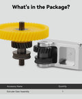 Hardened Steel Extruder Gear For P1 Series 3D Printers With High Filament Flow And Beefed Up Durability Easy Assembly shown
