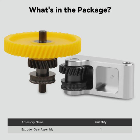 Hardened Steel Extruder Gear For P1 Series 3D Printers With High Filament Flow And Beefed Up Durability Easy Assembly shown
