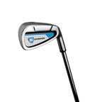 Strata 12 Piece Complete Golf Club Set for Men Right Hand Blue Featuring Lightweight Iron with sleek silver and blue design