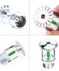 Five Pack Bronze Pendent Sprinklers Brimming With 93 Degree Thermal Trigger And Snug One Half Inch Connections crafted sprinkler heads showcasing thermal trigger mechanism.