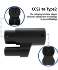 EV Charging Adapter CCS Combo 2 To Type 2 Converter Plug And Play showing charging interface and connectors for efficient use.