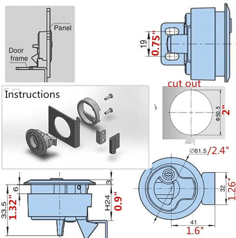 Heavy Duty Flush Pull Slam Latches For Marine Hatches And Boat Cabins Black Zinc Alloy Hardware Kit Sweet Smooth Operation With Badass Corrosion Protection And Superb Daily Durability