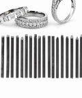 Pro Grade Jewelry Anvil and Chisel Kit With 12 16 20 Piece Metal Punch Stamp Stainless Steel Goldsmith Tools display