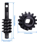 Helical Axle Gear Set For 1 By 30 RC Crawler 14T Hardened Steel Worm And Spur Gears Dual Pack dimensions shown