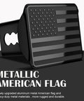 Heavy Duty American Flag Trailer Hitch Cover For 2 Inch Receivers With Pin And Clip Black Metal Shield Protects Your Hitch