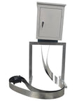 Intsuprm 60W Steel Belt Oil Skimmer With 6 Meter Stainless Strip For Tramp Oil Removal And Coolant Tank Water Separator on stand.