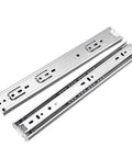 Heavy Duty Stainless Steel Drawer Slides With Soft Close Built To Last 10 To 22 Inch Extension shown horizontally on white background